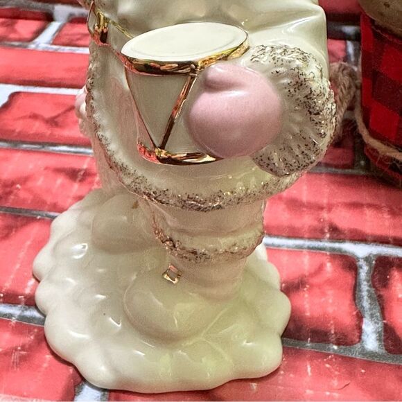 LENOX Porcelain Santa Claus W/Gold & Pink Details - Picture 6 of 12
